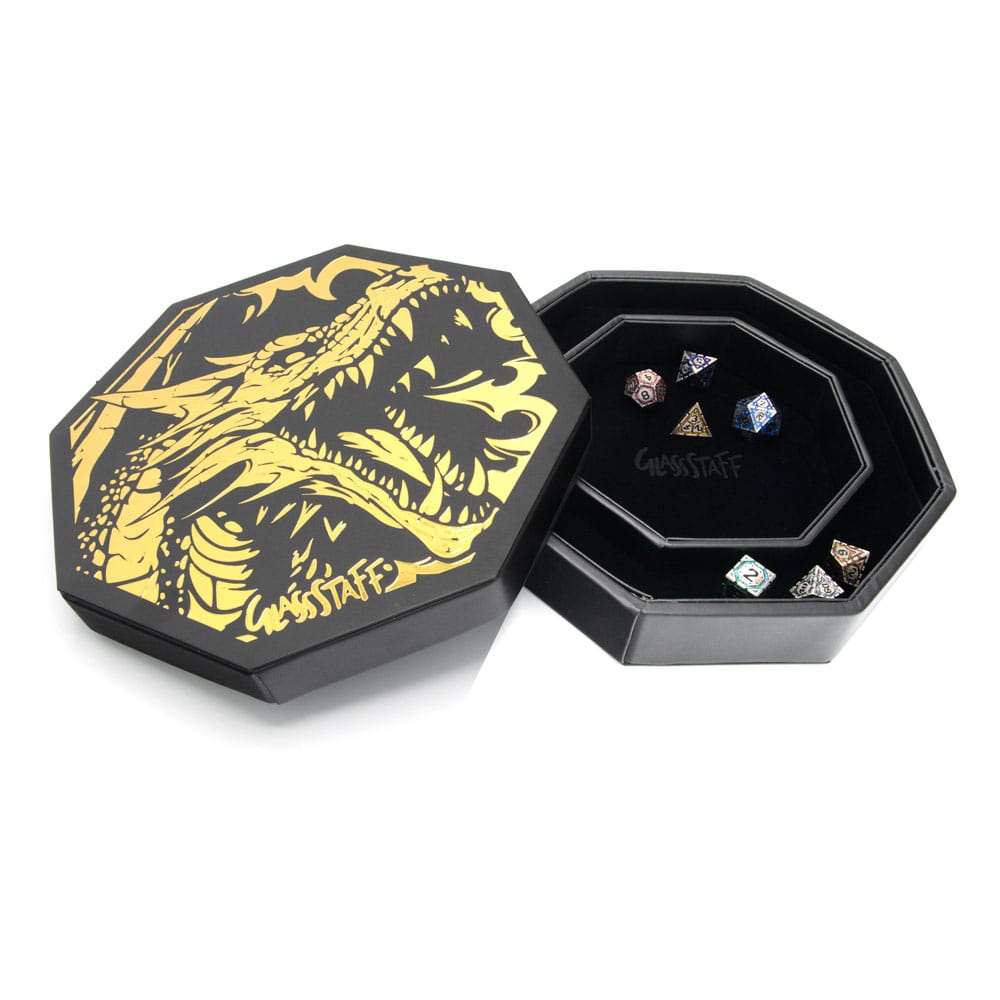 CritStones Arena Bandeja para dados Black Dragon (Yellow Lid)