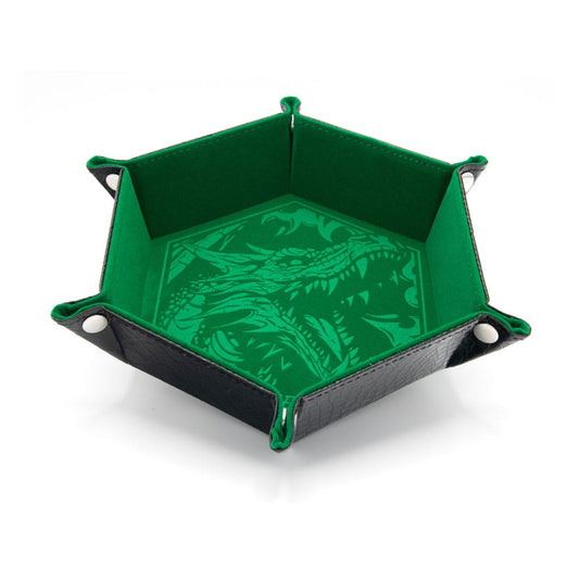 CritStones Bandeja plegable para dados Dragon Skin Edition Green