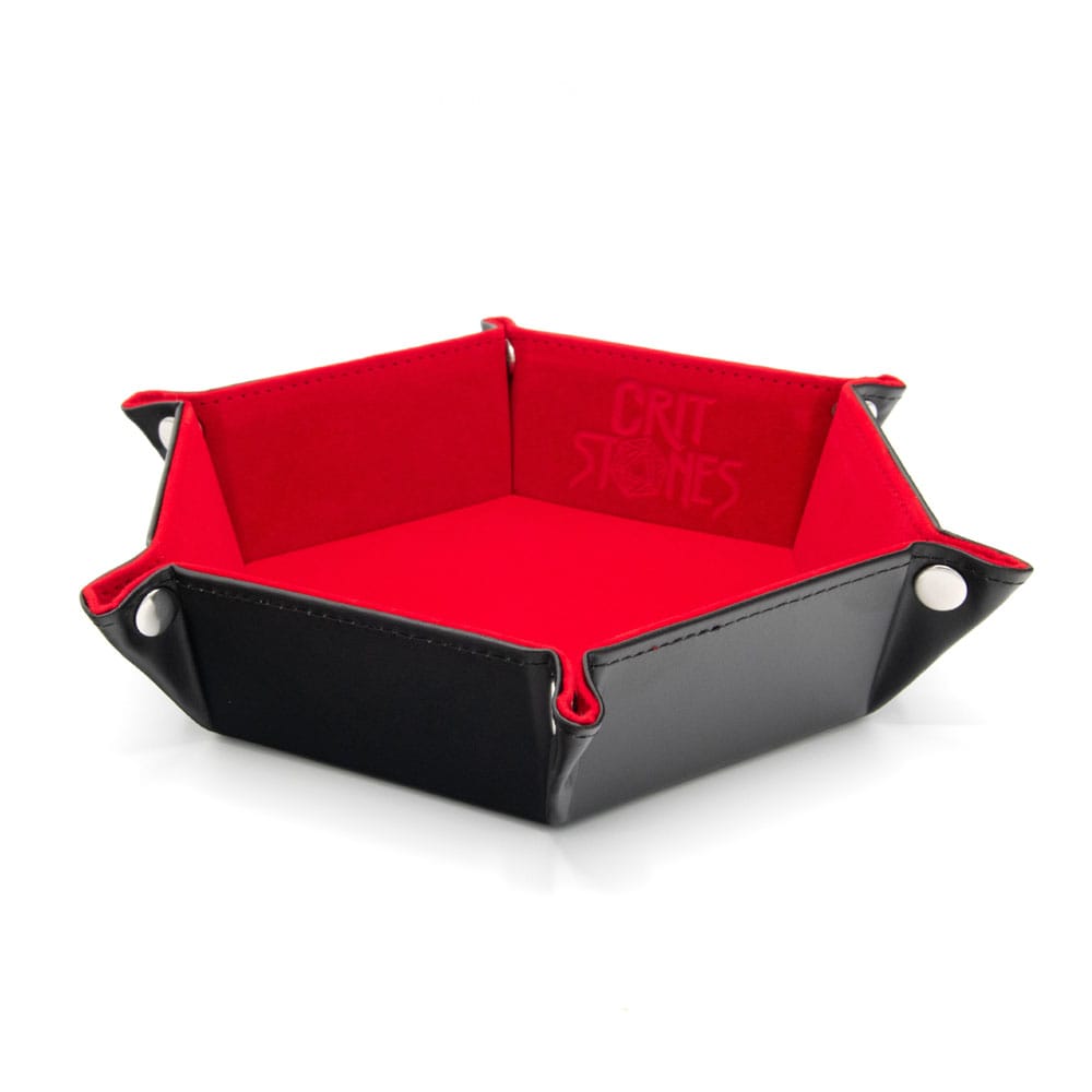 CritStones Bandeja plegable para dados Red