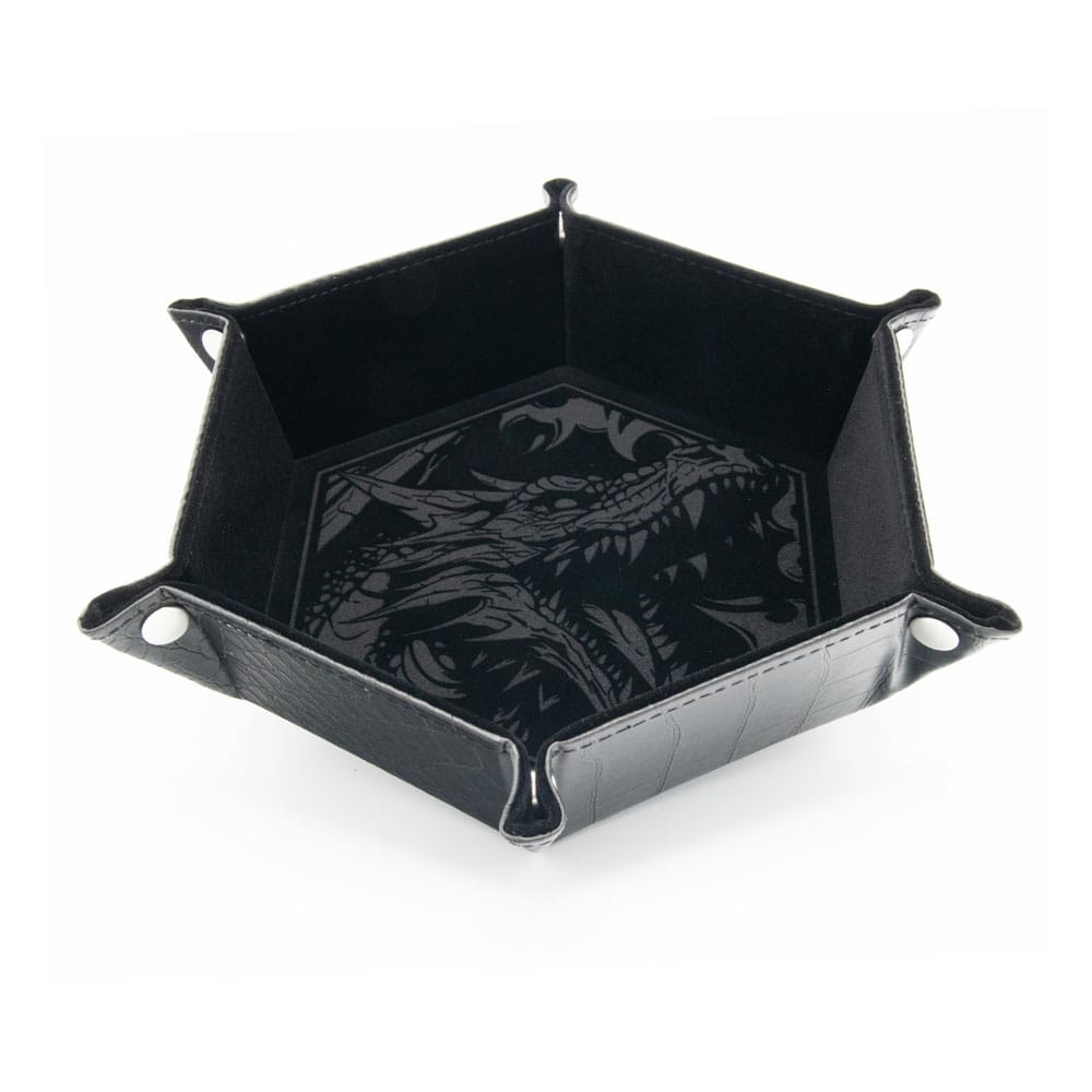 CritStones Bandeja plegable para dados Dragon Skin Edition Black