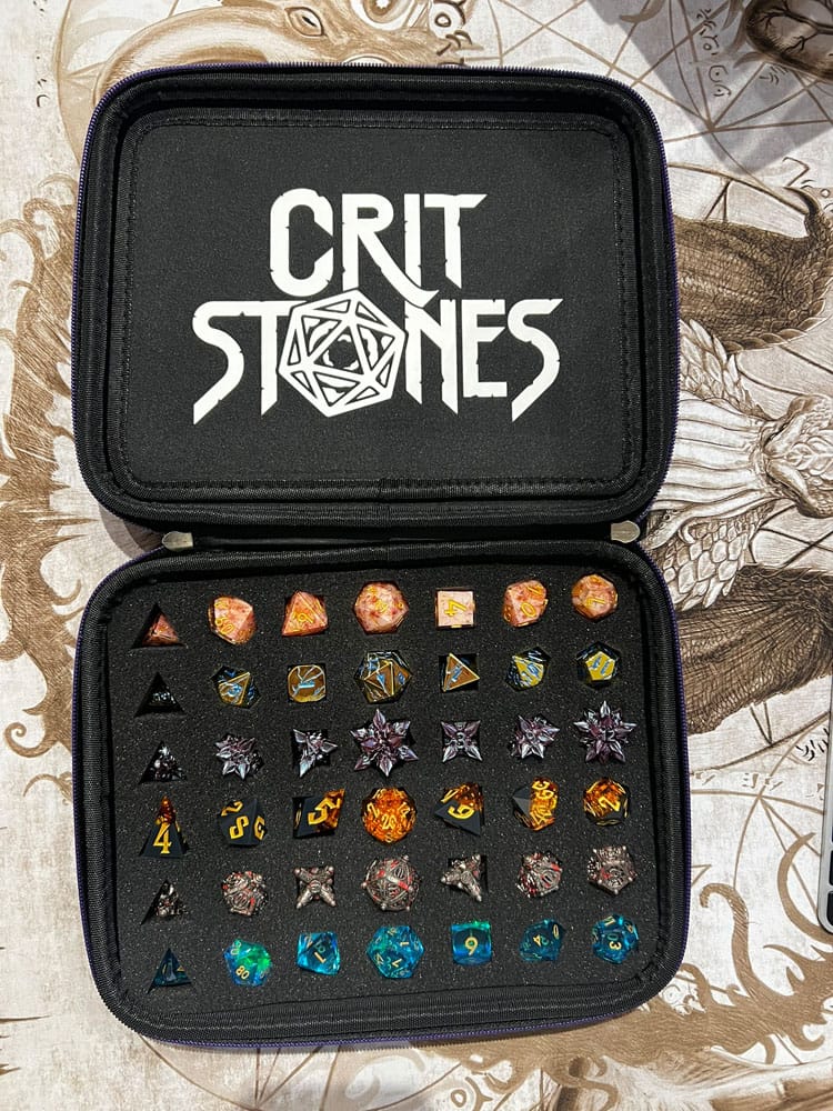 CritStones Caja de dados Arcanum Negro - Z POP Toys