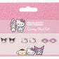 Sanrio Juego de Pendientes de Botón Hello Kitty, Kuromi y My Melody