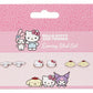Sanrio Juego de Pendientes de Botón Hello Kitty, Cinnamon Roll y Pompompurin