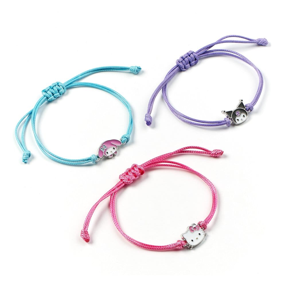 Sanrio pack de 3 Brazaletes Hello Kitty, Kuromi y My Melody