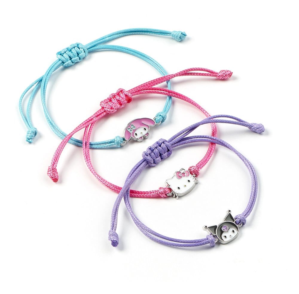 Sanrio pack de 3 Brazaletes Hello Kitty, Kuromi y My Melody