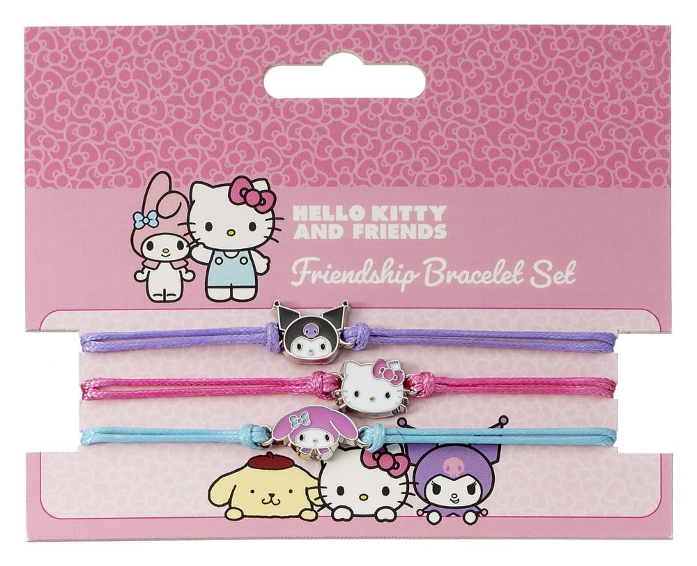 Sanrio pack de 3 Brazaletes Hello Kitty, Kuromi y My Melody