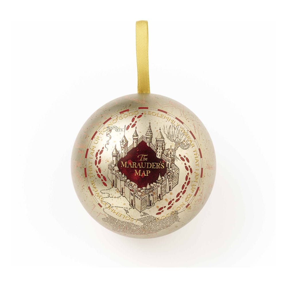 Harry Potter Bola de Navidad con Chapa Marauders Map