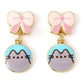 Pusheen Pendientes Drop Pink Bows