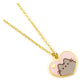Pusheen Collar con Colgante Pink and Gold Heart