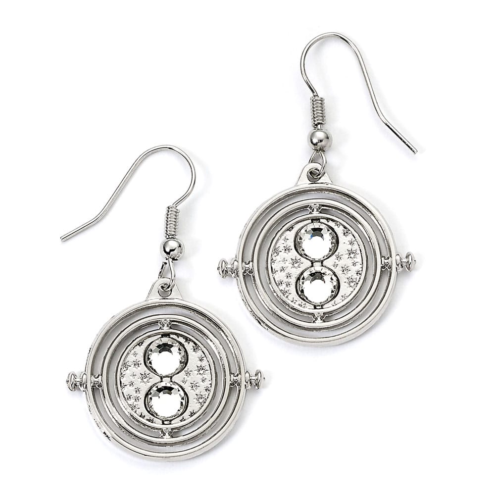 Harry Potter Pendientes Time Turner (Plateado)