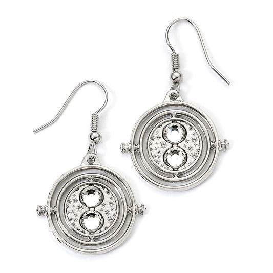 Harry Potter Pendientes Time Turner (Plateado)