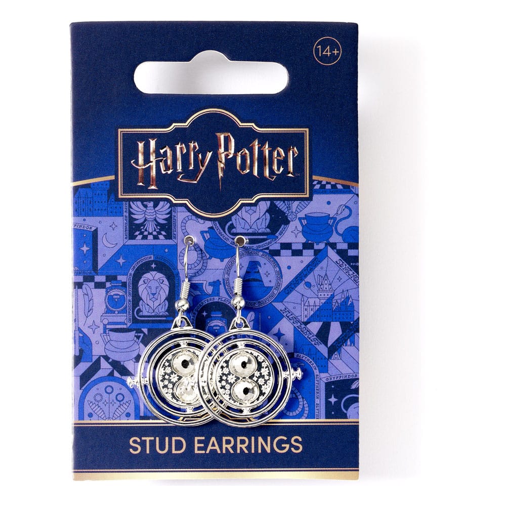 Harry Potter Pendientes Time Turner (Plateado)