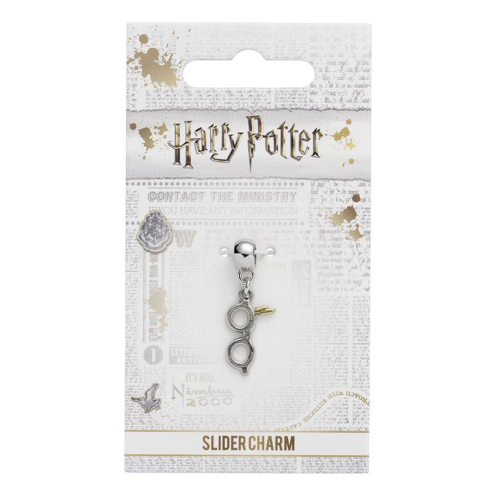 Harry Potter Colgante Rayo con gafas (bañado en plata)