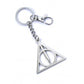 Harry Potter Llavero Deathly Hallows (bañado en plata)
