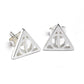 Harry Potter Pendientes Deathly Hallow (Plata de ley)