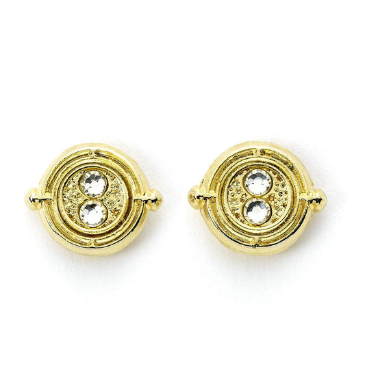 Harry Potter Pendientes Time Turner (bañado en oro)