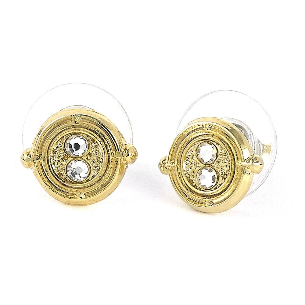 Harry Potter Pendientes Time Turner (bañado en oro)