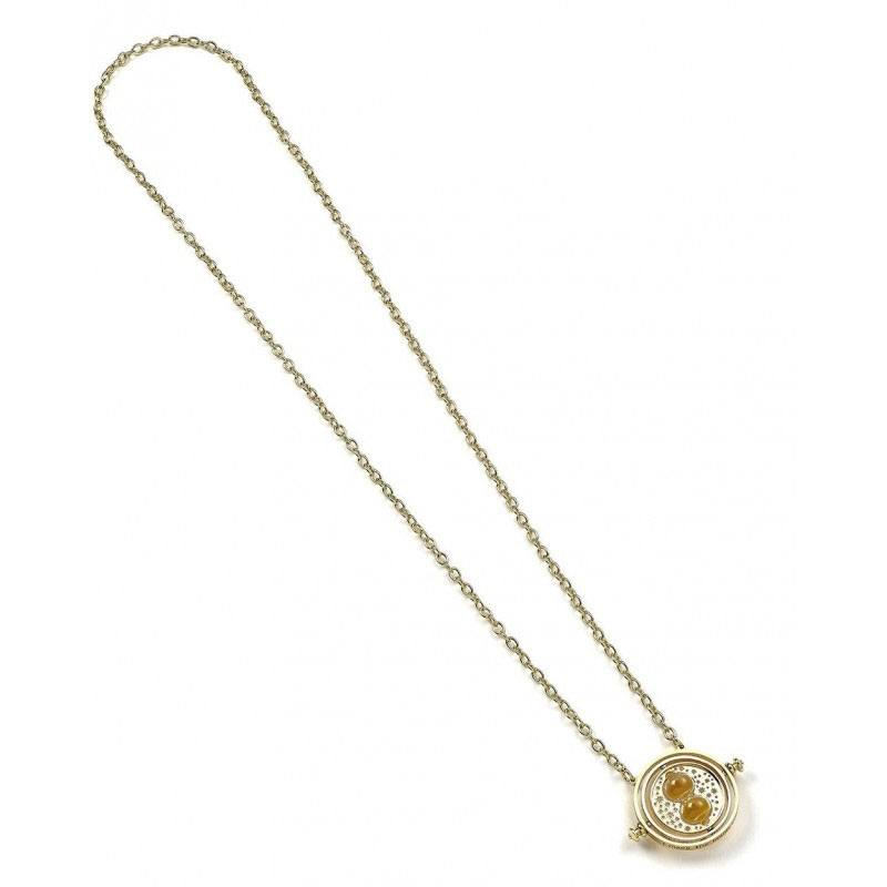 Harry Potter Collar con Colgante Spinning Time Turner (bañado en oro)