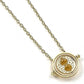 Harry Potter Collar con Colgante Spinning Time Turner (bañado en oro)