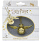 Harry Potter Collar con reloj Snitch dorada (chapado en oro)