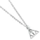 Harry Potter Collar con Colgante Deathly Hallows (bañado en plata)