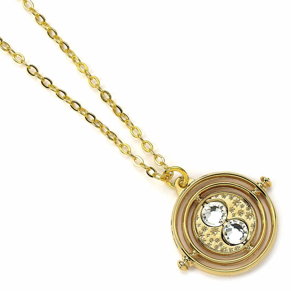 Harry Potter Collar con Colgante Fixed Time Turner (bañado en oro)