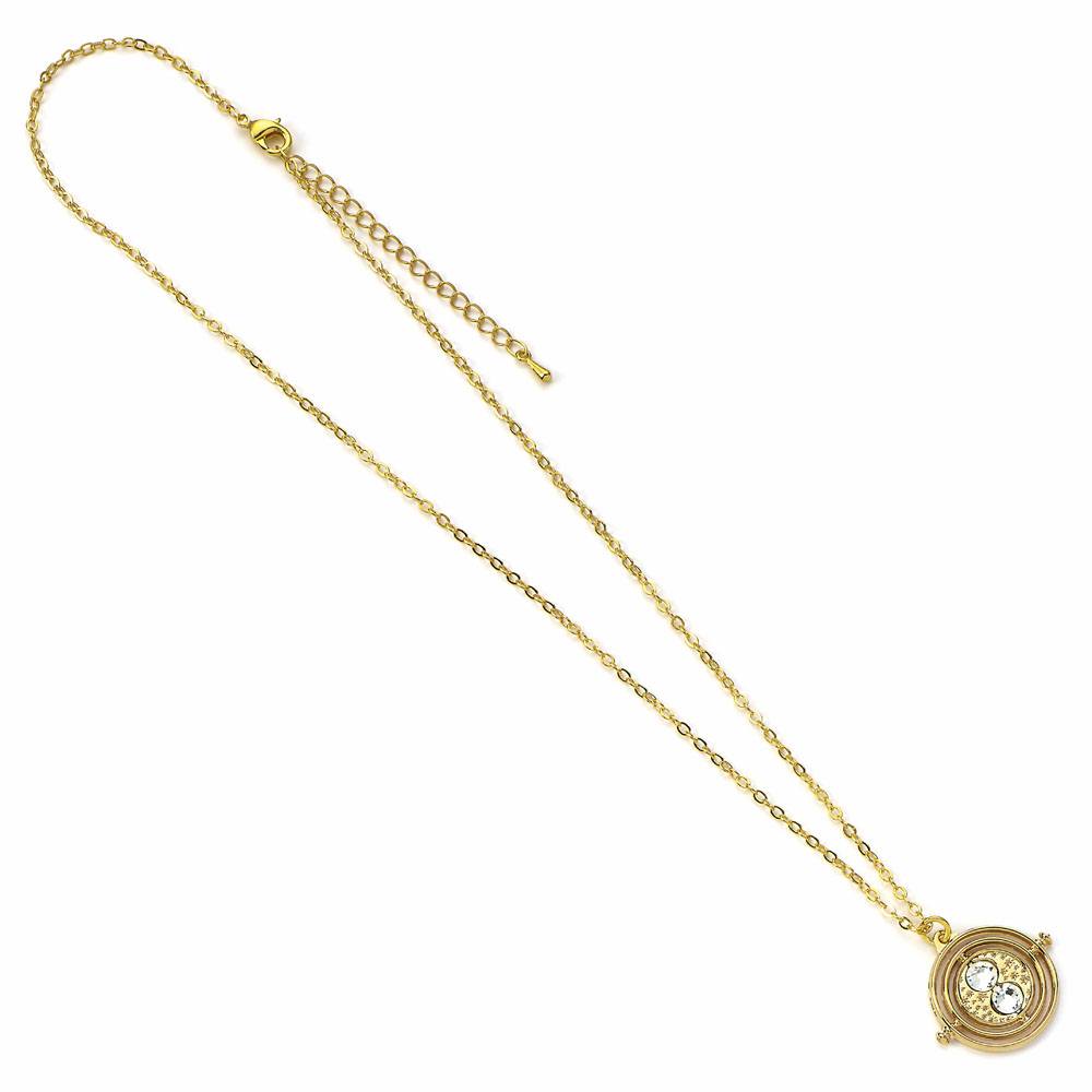 Harry Potter Collar con Colgante Fixed Time Turner (bañado en oro)