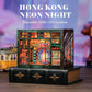 Maqueta Book Nook Hong Kong Neon Light 13 x 17 cm