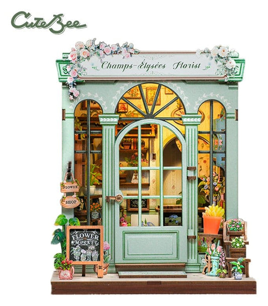 Maqueta Model Kit Miniature House Champs-Élysées Florist 18 x 16 cm