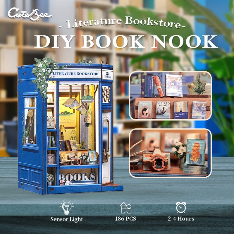 Maqueta Book Nook Literature Bookstore 17 x 12 cm