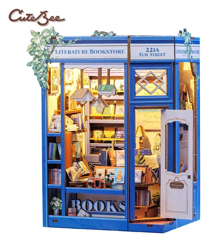 Maqueta Book Nook Literature Bookstore 17 x 12 cm