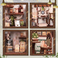 Maqueta Model Kit Miniature House Sunny Cafe 20 x 16 cm