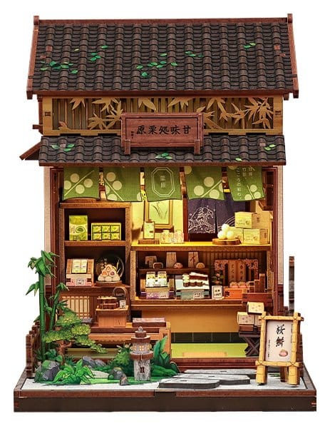 Maqueta Model Kit Miniature House Kanmi-dokoro Kurihara 19 x 15 cm