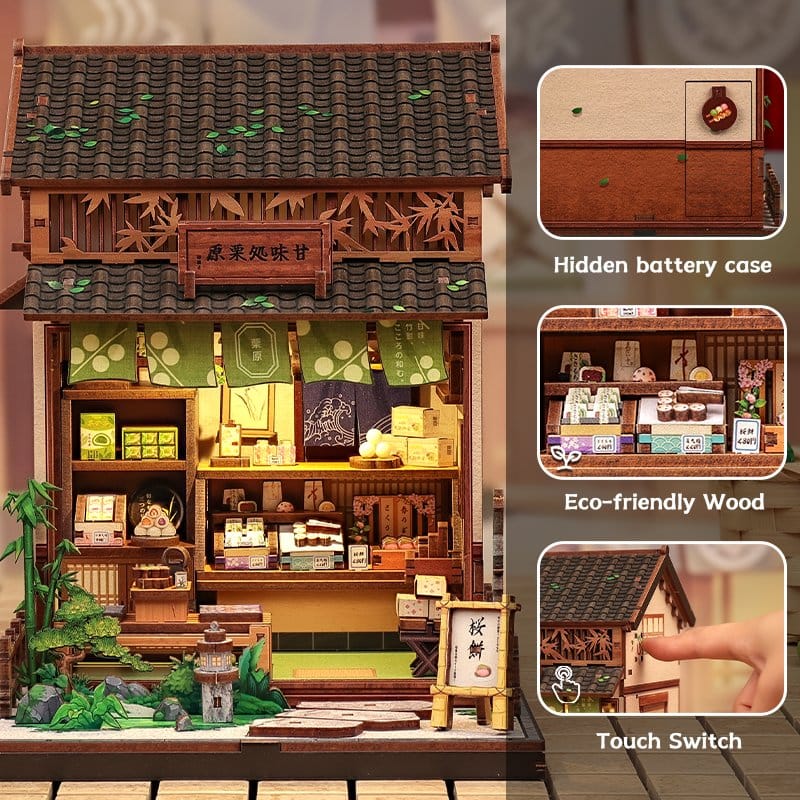 Maqueta Model Kit Miniature House Kanmi-dokoro Kurihara 19 x 15 cm