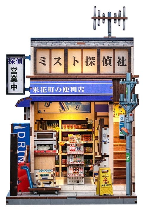 Maqueta Model Kit Miniature House Beika-cho Convenience Store 22 x 15 cm