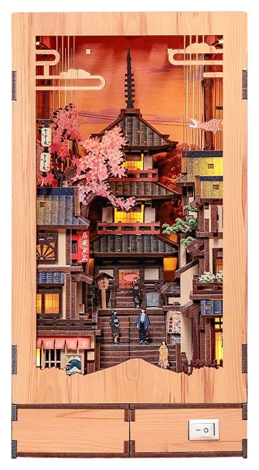 Maqueta Book Nook Twilight Sakura Path 23 x 12 cm