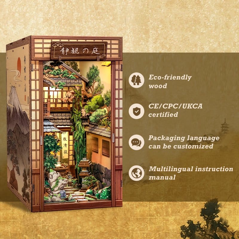 Maqueta Book Nook Serene Courtyard 22 x 12 cm