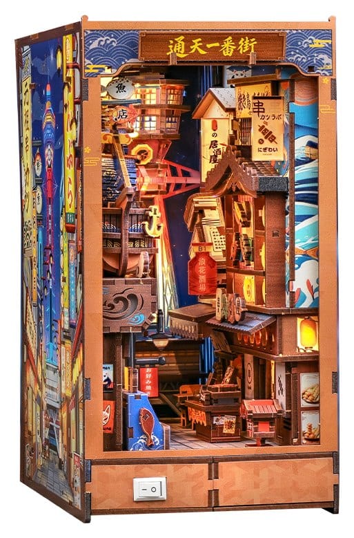 Maqueta Book Nook Tsutenkaku Ichiban Street 23 x 12 cm