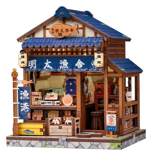 Maqueta Model Kit Miniature House Fukuoka Mentaiko Kitchen 11 x 9 cm