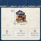 Maqueta Model Kit Miniature House Fukuoka Mentaiko Kitchen 11 x 9 cm