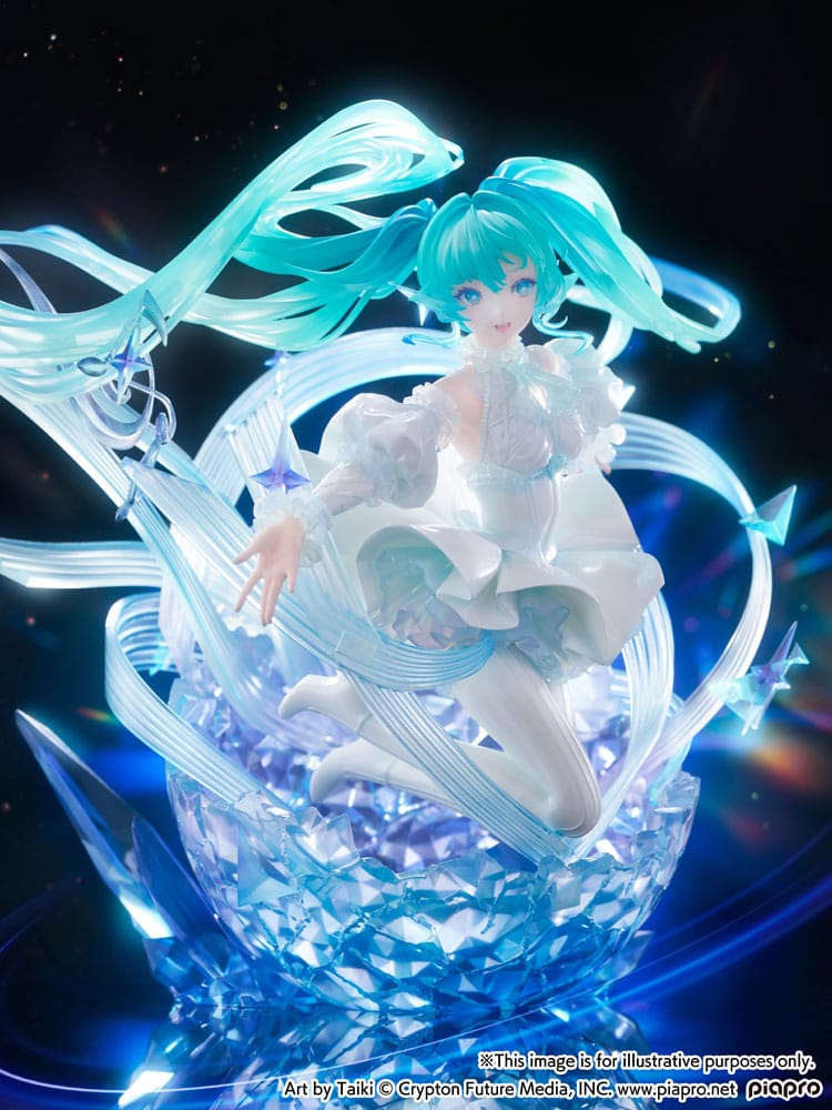 Hatsune Miku Estatua PVC 1/7 Hatsune Miku - Crystal Dress Ver. 22 cm - Z POP Toys