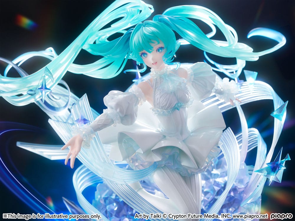 Hatsune Miku Estatua PVC 1/7 Hatsune Miku - Crystal Dress Ver. 22 cm - Z POP Toys