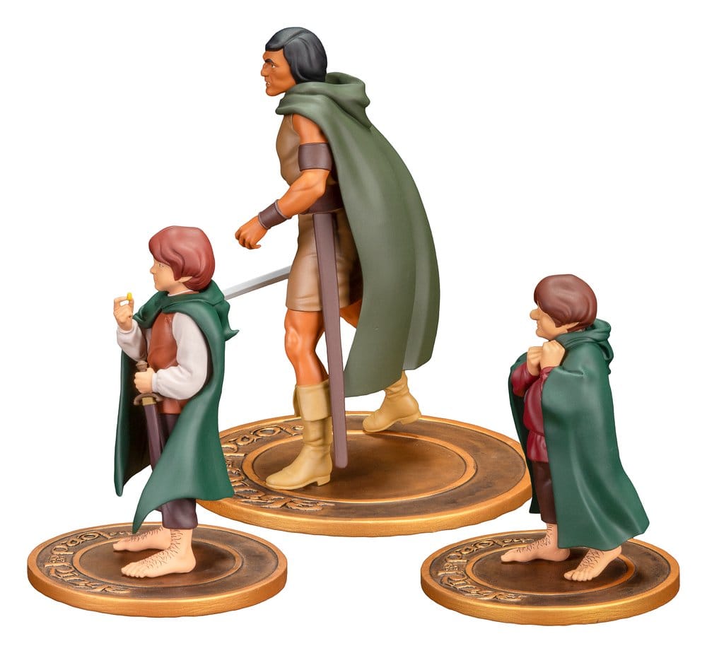 El Señor de los Anillos Animated Film Pack de 3 Figuras PVC Frodo, Aragorn, and Samwise