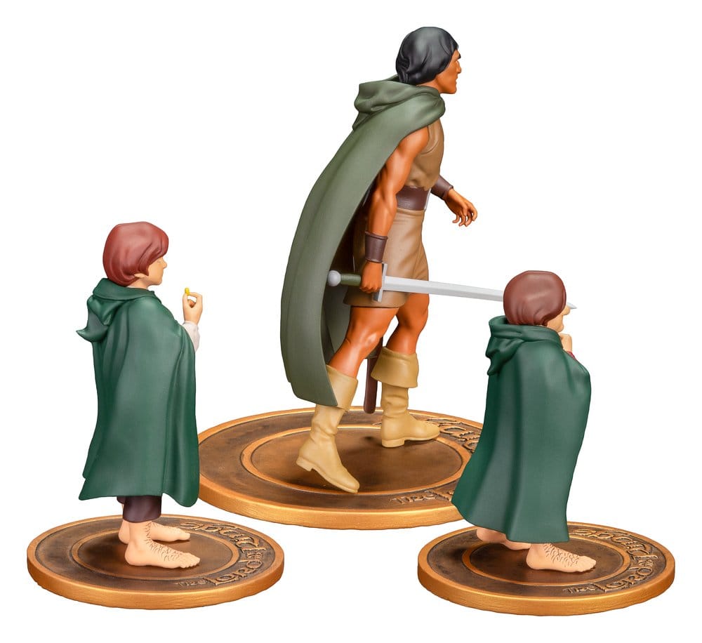 El Señor de los Anillos Animated Film Pack de 3 Figuras PVC Frodo, Aragorn, and Samwise
