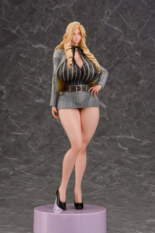 Gal Ane Shachou to Harem Office Figura PVC 1/7 Nishigori Ai (Grey Suit Ver.) 26 cm