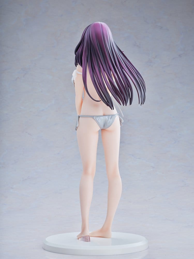 Original Model Estatua 1/5 Tomoe Sakura Swimsuit Black Hair Ver. Illustration by Toshi Tsutakaze 32 cm