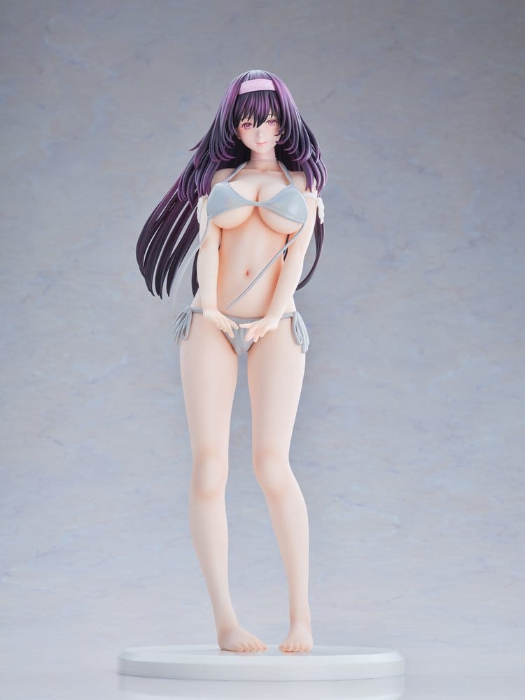 Original Model Estatua 1/5 Tomoe Sakura Swimsuit Black Hair Wholesome Ver. Illustration by Toshi Tsutakaze 32 cm
