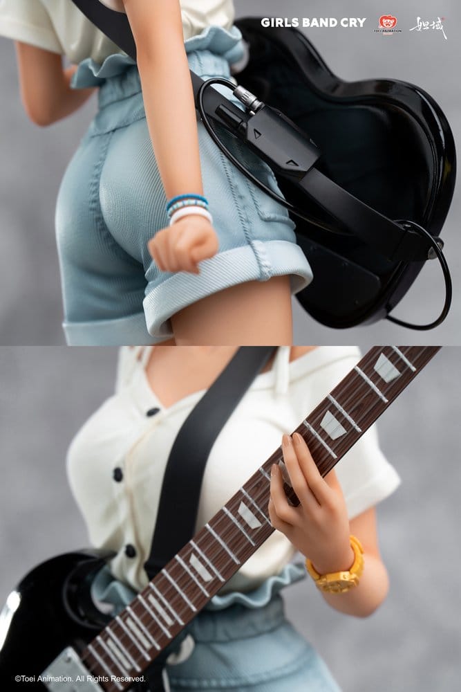 Girls Band Cry Estatua PVC 1/7 Natsu wo Mankitsu shite Sakebe Series No. 3 Rupa 26 cm