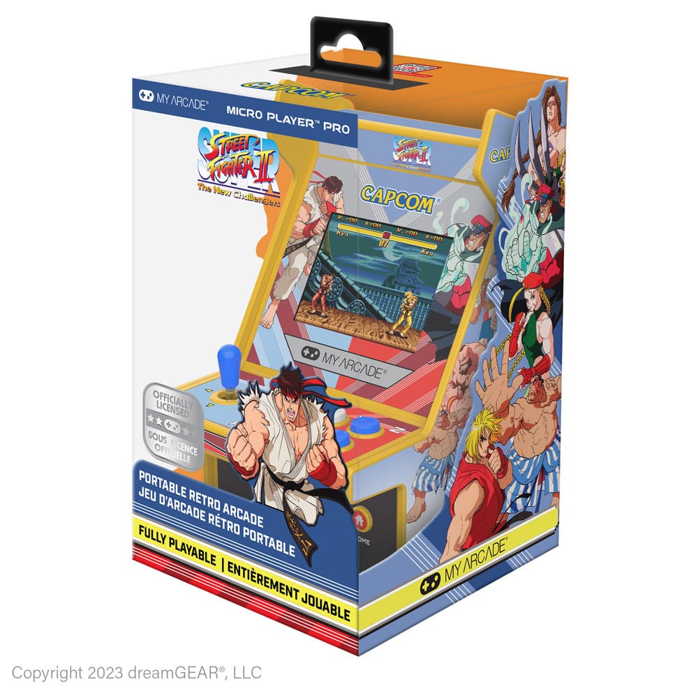 Super Street Fighter II Consola portátil de juegos retro Arcade Micro Player Pro - Z POP Toys