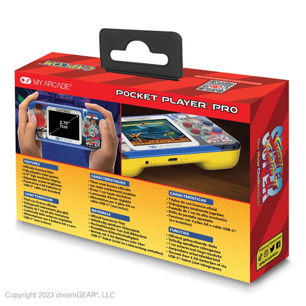 Super Street Fighter II Consola de Juego Pocket Player Pro